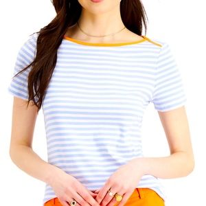 Charter Club Women’s Cotton Striped Top